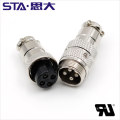 GX16 16M Electrical Circular Connectors, 2 3 4 5 6 7 8 pin Male and Female Aviation Connectors